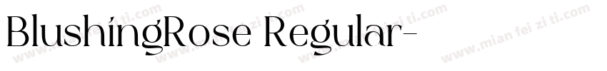 BlushingRose Regular字体转换